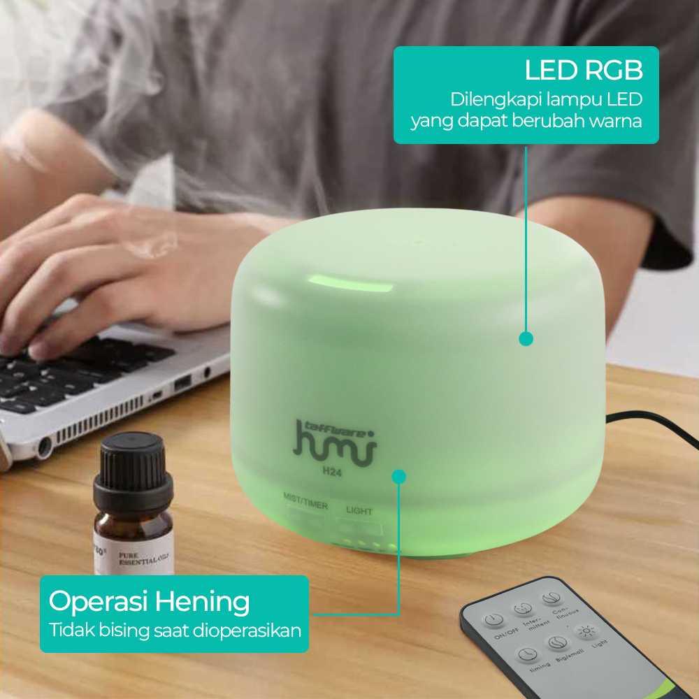 Taffware Humidifier Mini Ultrasonic LED 300ml Ciptakan Ruangan Wangi dan Tenang