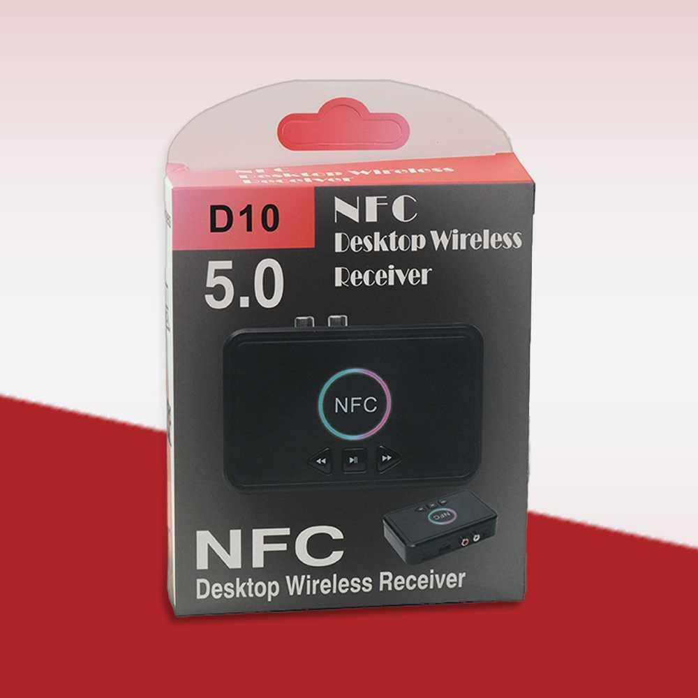TaffSTUDIO Audio Bluetooth Receiver Adapter NFC RCA AUX Mendengarkan Musik Tanpa Batas, Desain Stylish