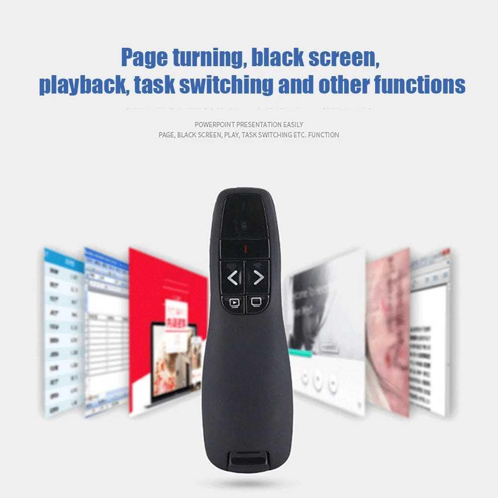 Taffware Remote Laser Presenter Wireless Pointer Merah 2.4 Ghz K400, Presentasi Profesional Kontrol dan Fokus Tanpa Batas, Desain Ergonomis