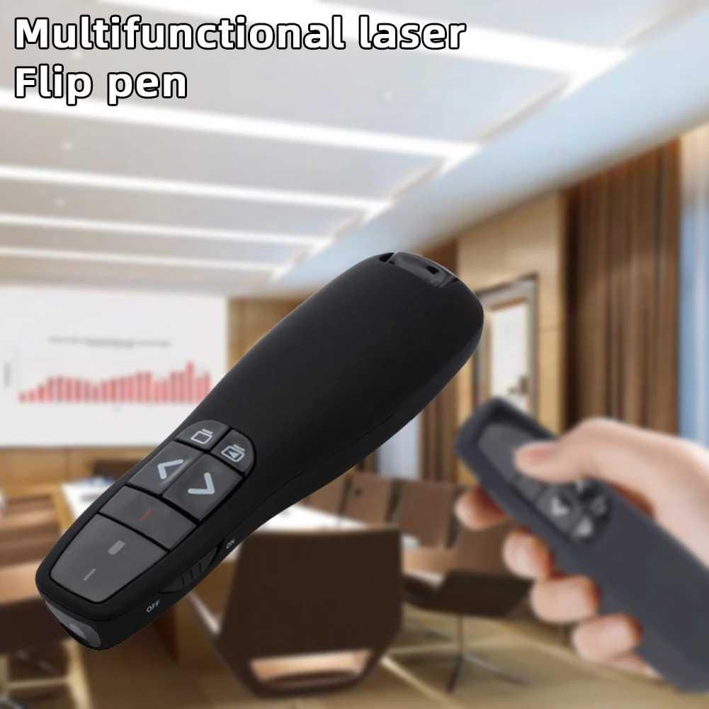 Taffware Remote Laser Presenter Wireless Pointer Merah 2.4 Ghz K400, Presentasi Profesional Kontrol dan Fokus Tanpa Batas, Desain Ergonomis
