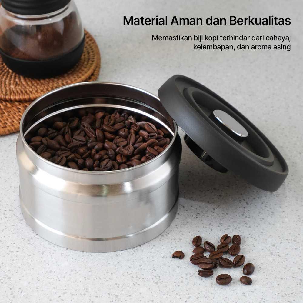 One Two Cups Toples Stainless Vacuum Sealed Lid Menjaga Kesegaran Bahan Makanan, Praktis & Higienis