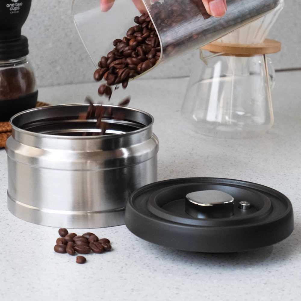 One Two Cups Toples Stainless Vacuum Sealed Lid Menjaga Kesegaran Bahan Makanan, Praktis & Higienis