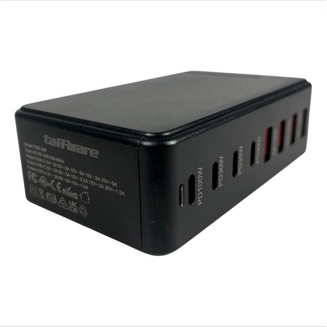 GaN Pro Desktop Charger USB Type C Pengisian Cepat 4 Perangkat, Hemat Waktu