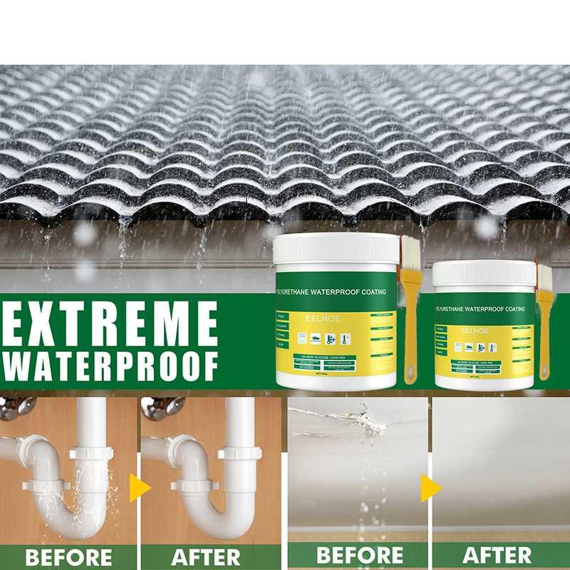 EELHOE Lem Anti Bocor Rembes Waterproof Coating - Lindungi Rumah dari Bocor, Tahan Cuaca Ekstrem, Cocok untuk Beragam Permukaan