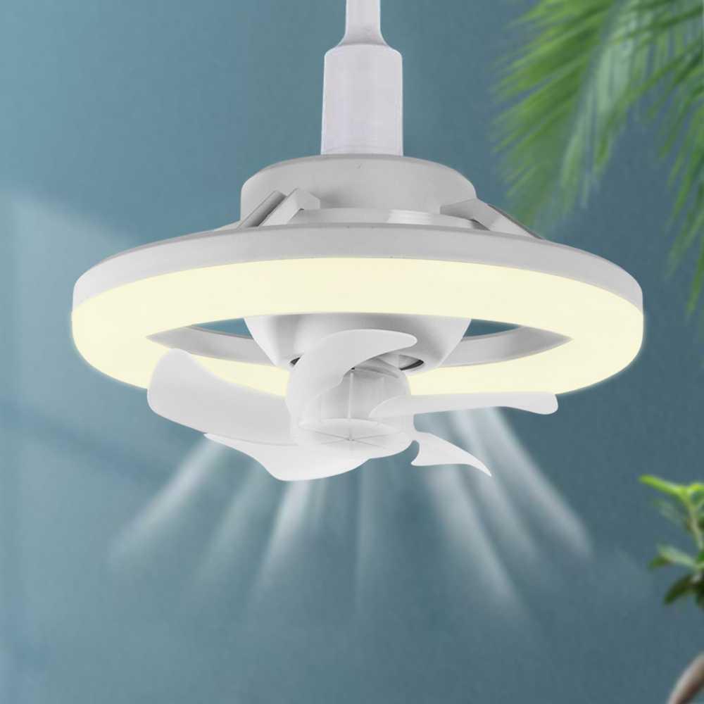 MEXI Kipas Angin Lampu LED Tri Color Dimmable 48W with Remote Control Udara Sejuk dan Pencahayaan Elegan