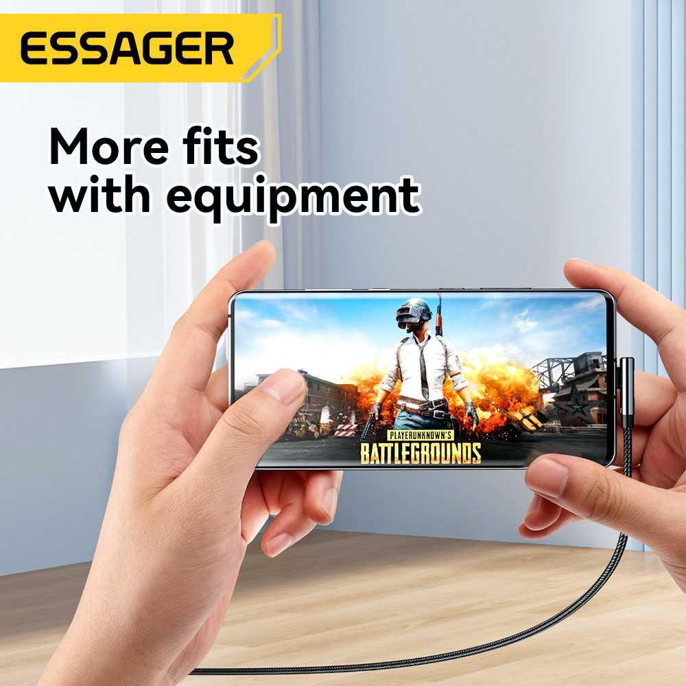 ESSAGER Kabel Data Type C to Type C Fast Charging LED 5A 100W 1M ES-X47