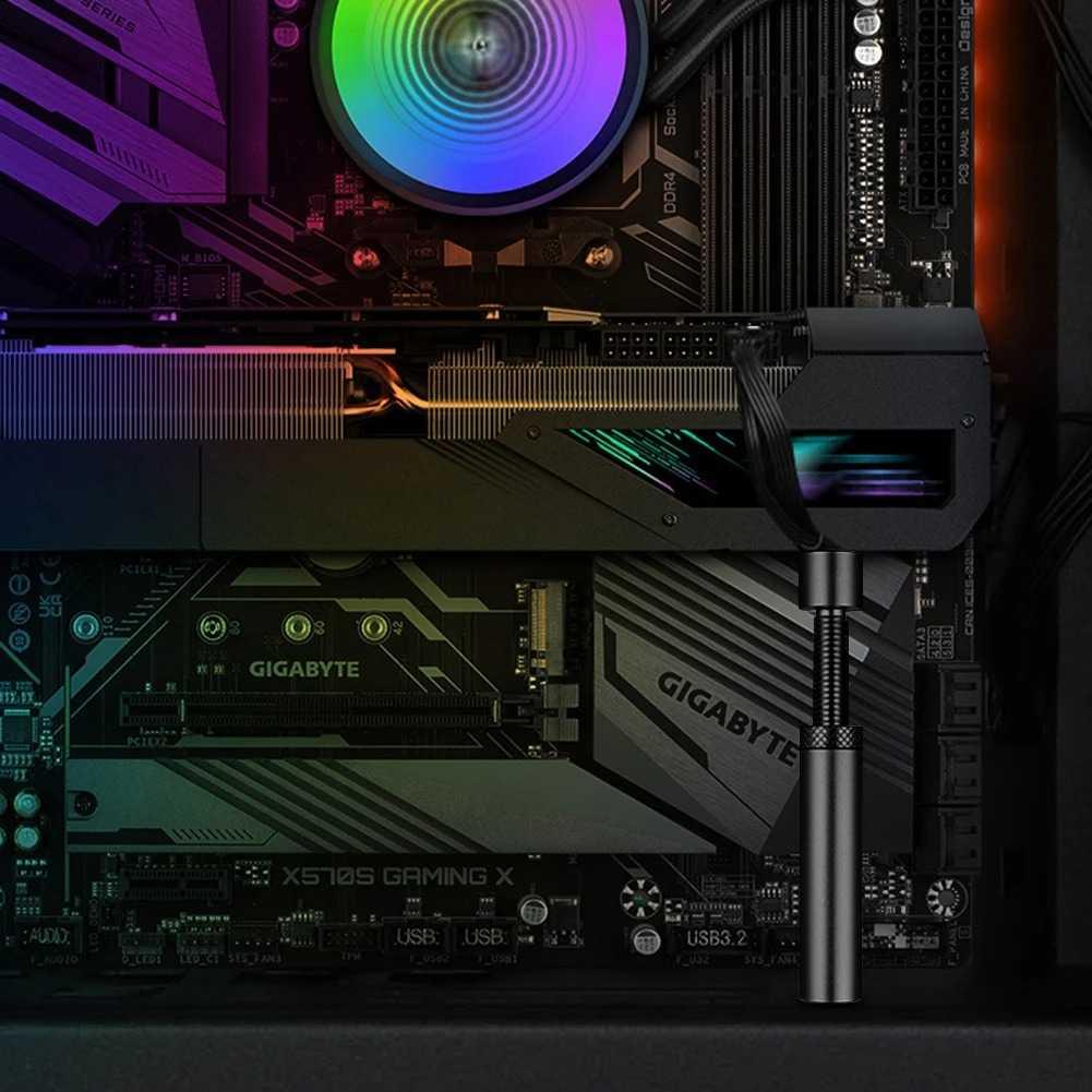EHS Holder GPU VGA Graphic Card Anti Sag Bracket Teleskopik Magnetic GX30, Stabilisasi Optimal untuk Kartu Grafis Berat Durabilitas Maksimal, Desain F
