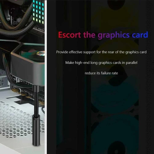 EHS Holder GPU VGA Graphic Card Anti Sag Bracket Teleskopik Magnetic GX30, Stabilisasi Optimal untuk Kartu Grafis Berat Durabilitas Maksimal, Desain F