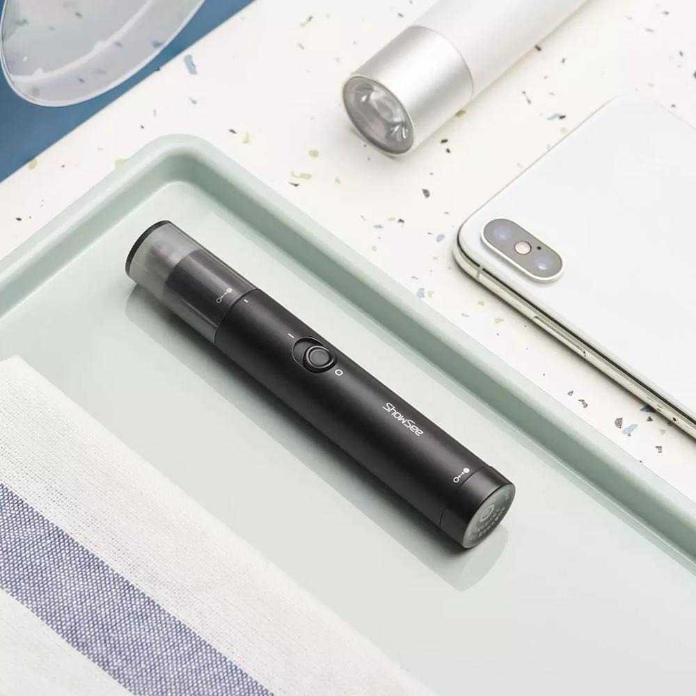 ShowSee Pencukur Bulu Hidung Elektrik - Pisau Putar 360º, Micro Motor, Waterproof