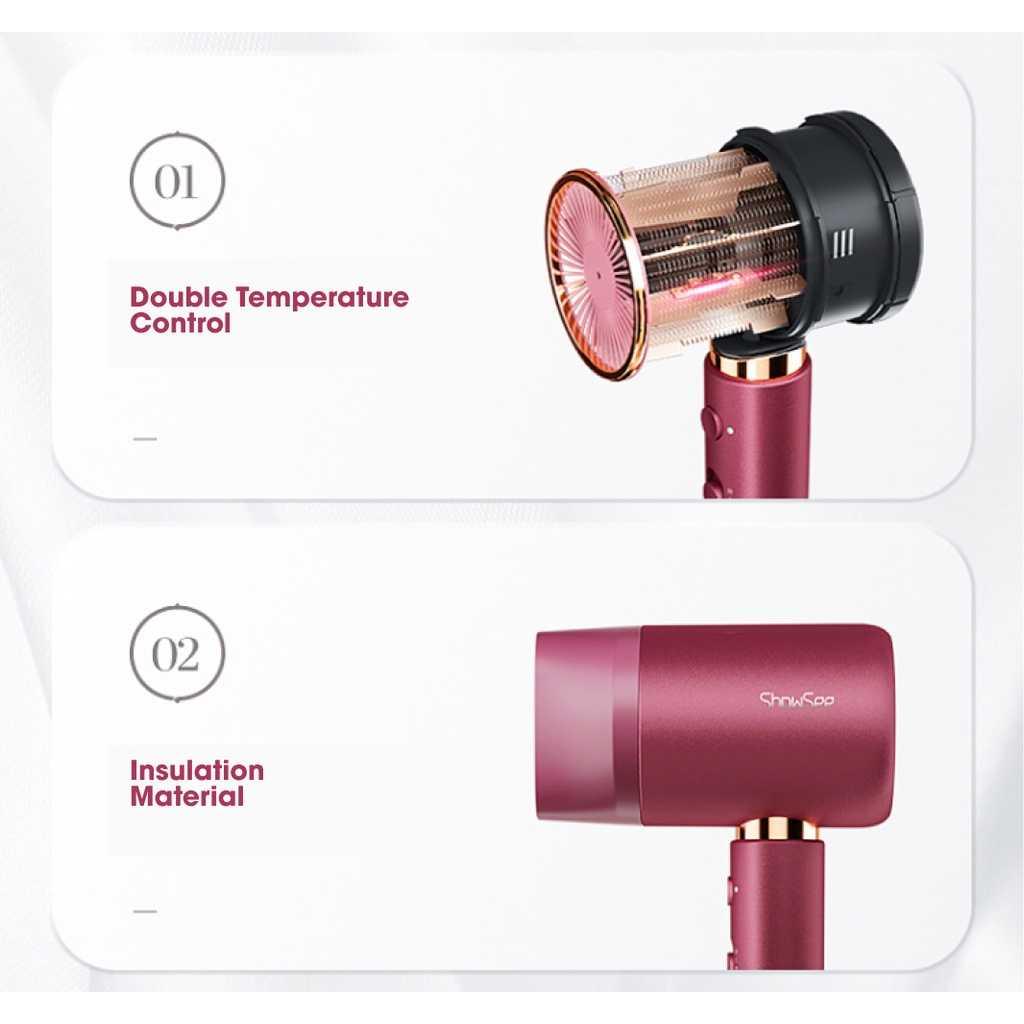 ShowSee Hair Dryer Anion Quick Dry - Mengatasi Rambut Sulit dengan Mudah, A11-R