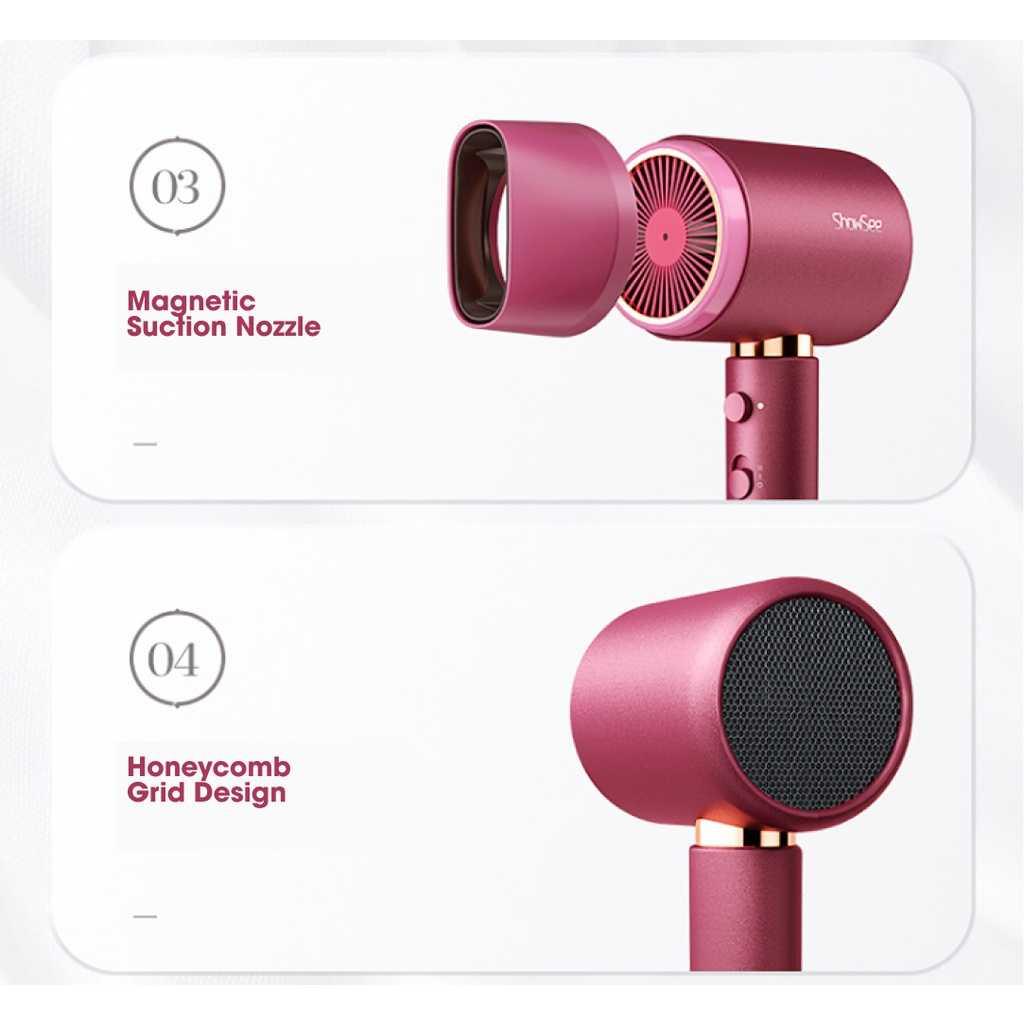 ShowSee Hair Dryer Anion Quick Dry - Mengatasi Rambut Sulit dengan Mudah, A11-R