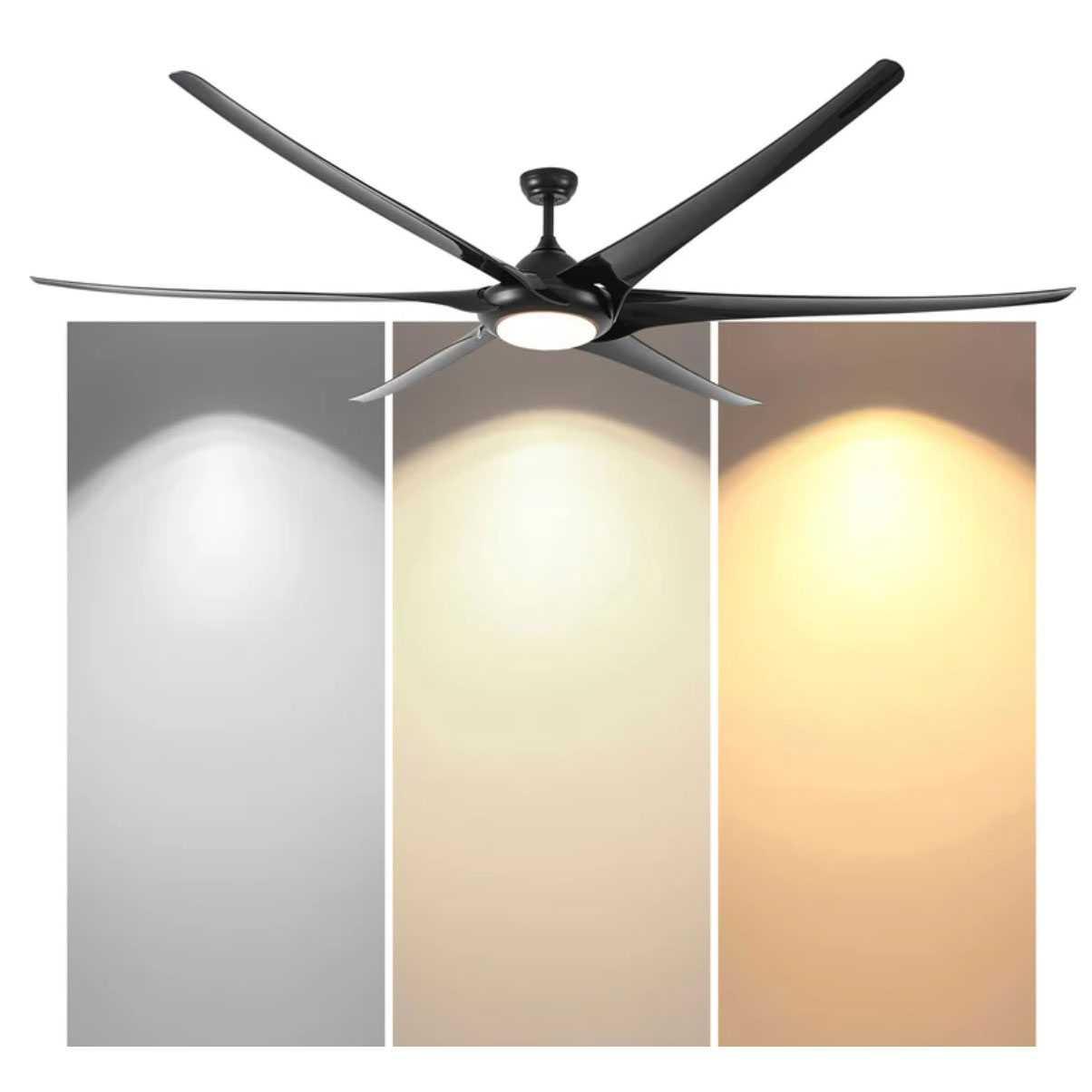SOVE Kipas Angin Plafon 100 Inch 6 Speed LED Solusi Sejuk dan Efisien, Desain Modern