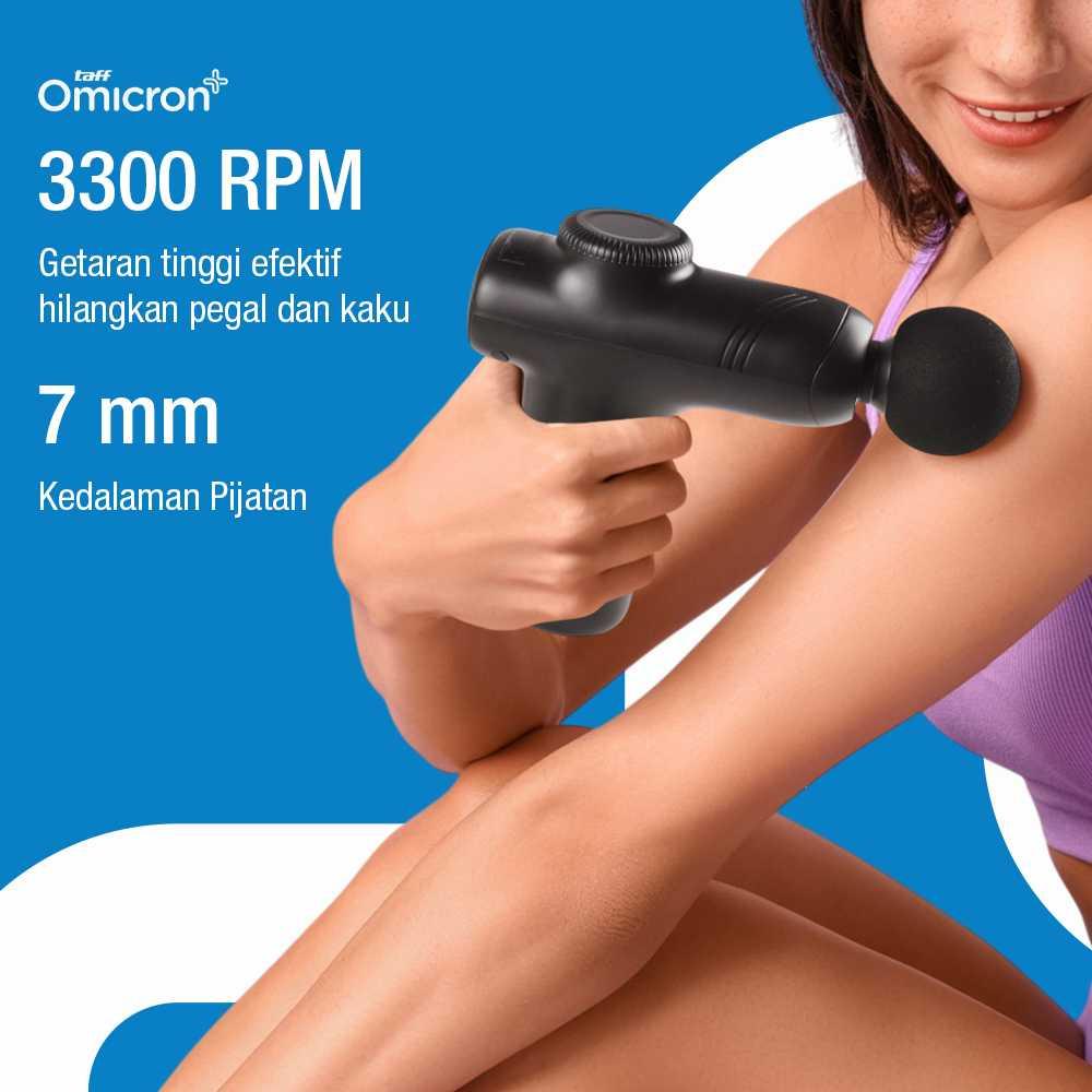 TaffOmicron Alat Pijat Elektrik Pundak Punggung Massage Gun - Meredakan Pegal, Rechargeable