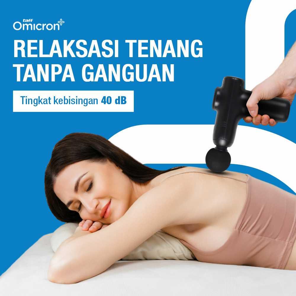 TaffOmicron Alat Pijat Elektrik Pundak Punggung Massage Gun - Meredakan Pegal, Rechargeable
