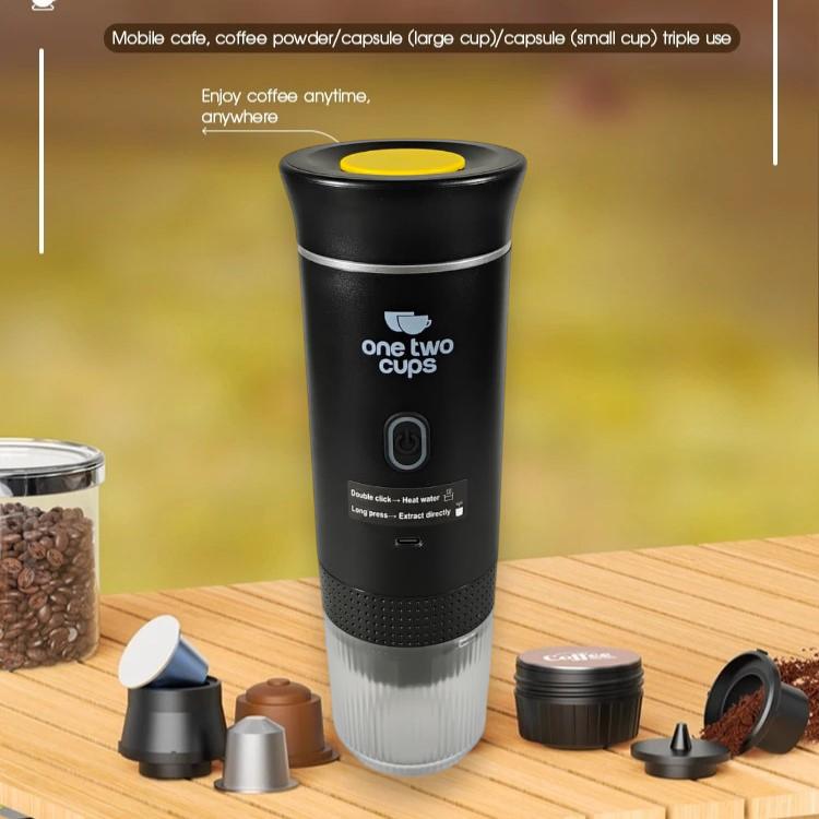 One Two Cups Portable Coffee Maker 3in1 Nikmati Kopi Praktis, Hangat atau Dingin