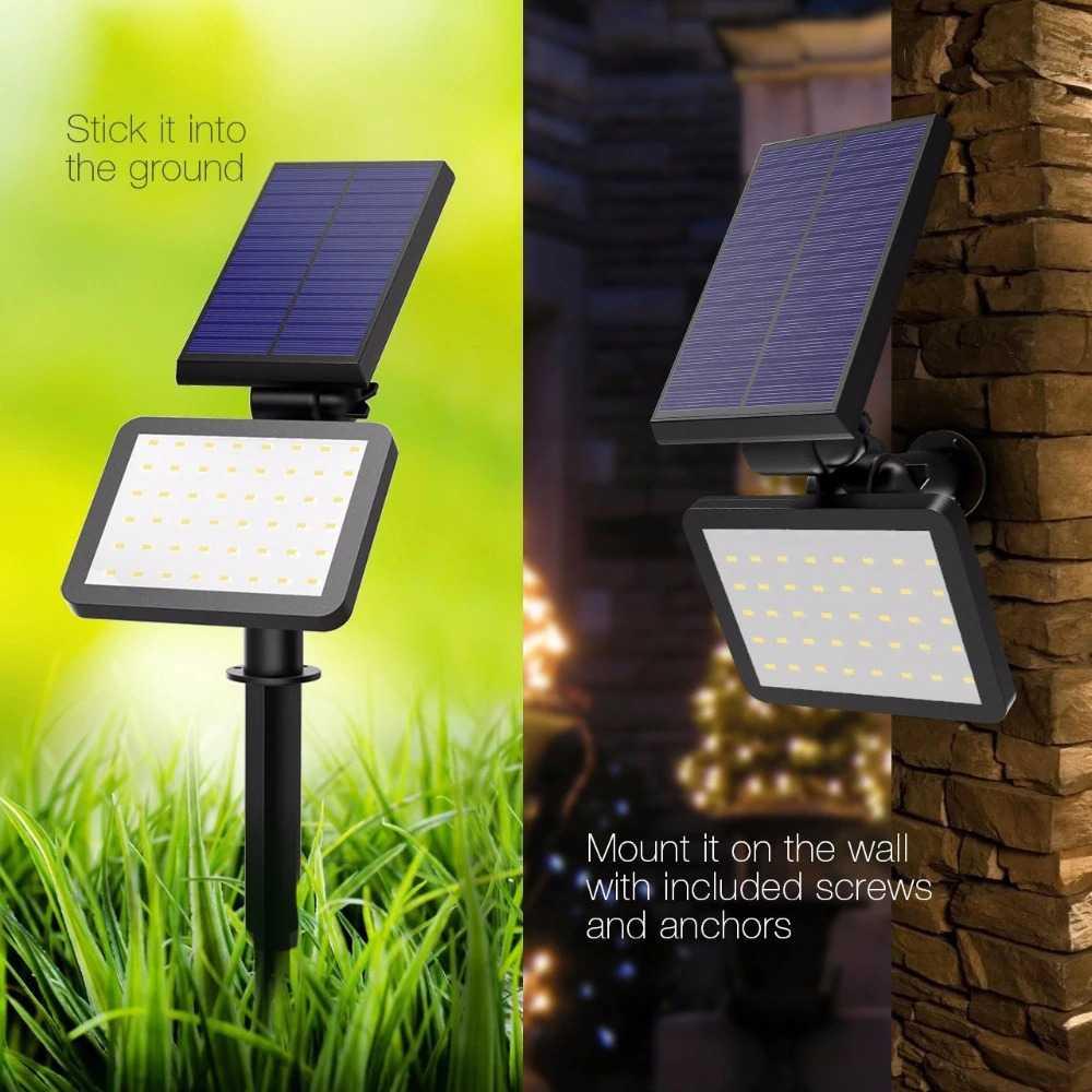 T-SUN Lampu Taman Hias Tancap Solar Sensor Cahaya IP65 Penerangan Terang di Malam Hari