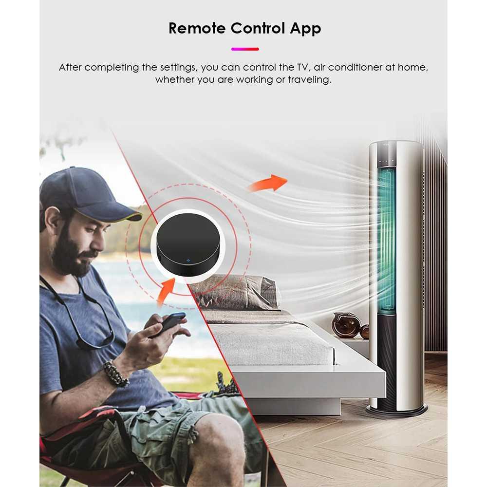 Aubess Smart Universal IR Remote Control WiFi TV AC Tuya App - A2, Kontrol Elektronik Rumah dengan Mudah dan Cepat, Desain Kompak