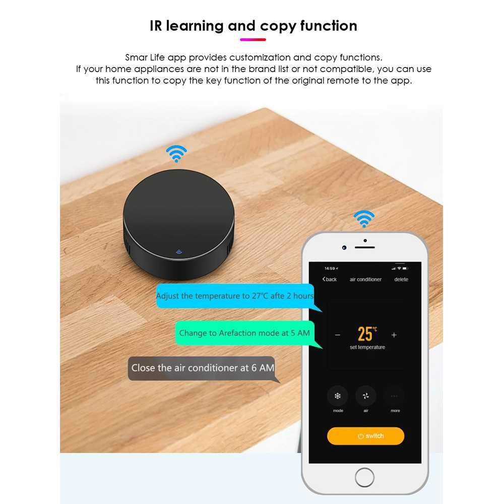 Aubess Smart Universal IR Remote Control WiFi TV AC Tuya App - A2, Kontrol Elektronik Rumah dengan Mudah dan Cepat, Desain Kompak
