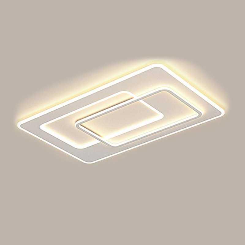 IBNUNU Lampu Plafon LED Dimmable 3 Color 98W - Cahaya Terang dan Nyaman, Desain Minimalis Modern