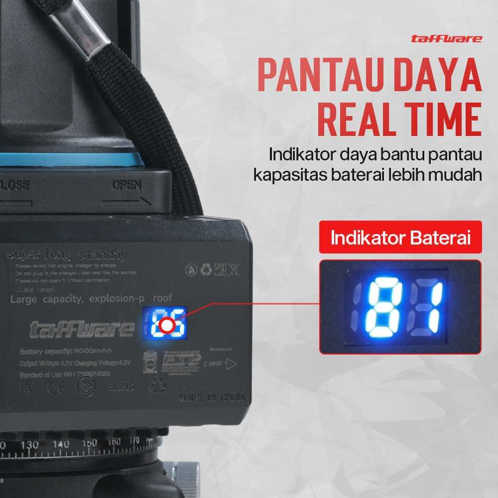 Taffware Baterai Laser Level 3D Rechargeable Tahan Lama, Proteksi Canggih, Kompatibel Universal BM03