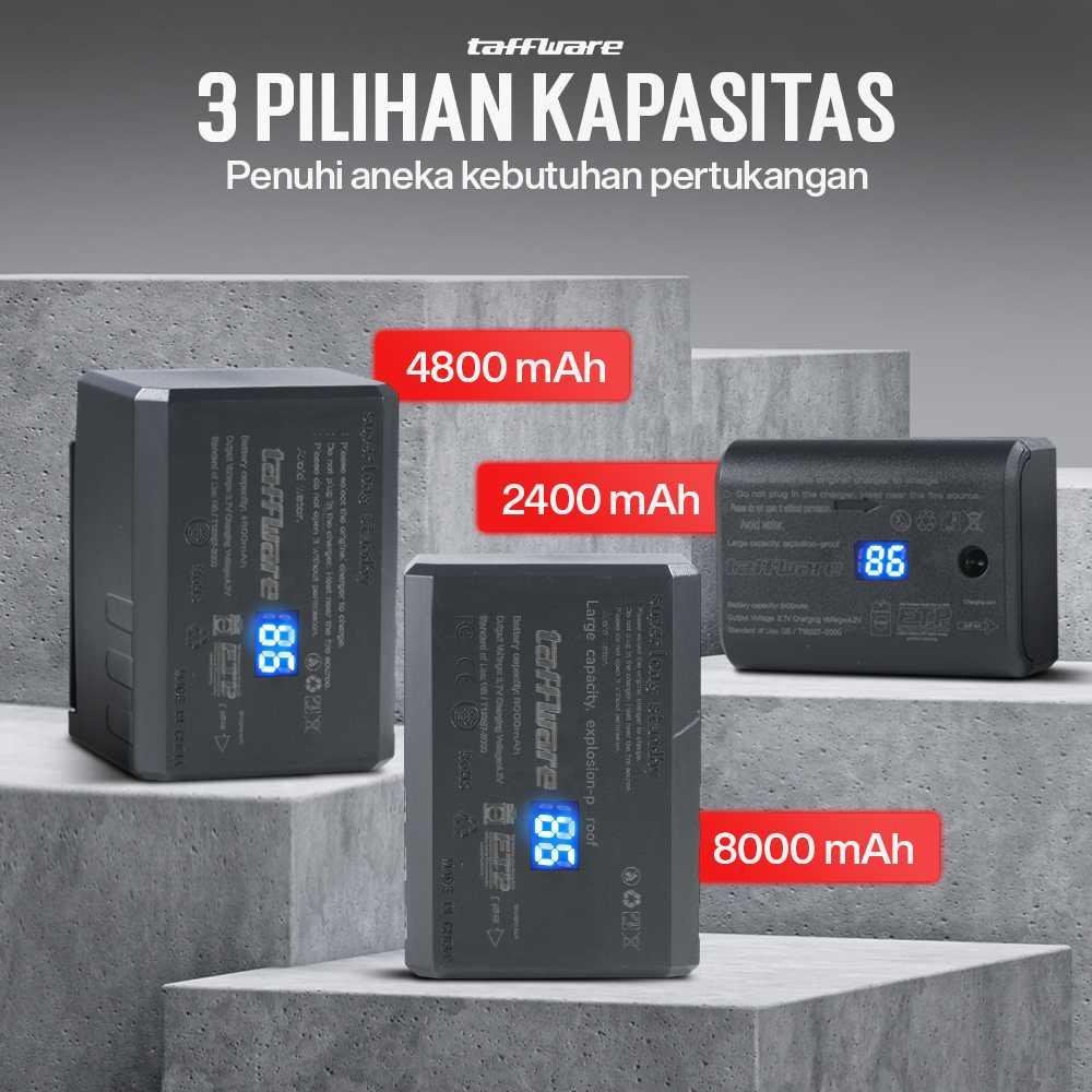 Taffware Baterai Laser Level 3D Rechargeable Tahan Lama, Proteksi Canggih, Kompatibel Universal BM03