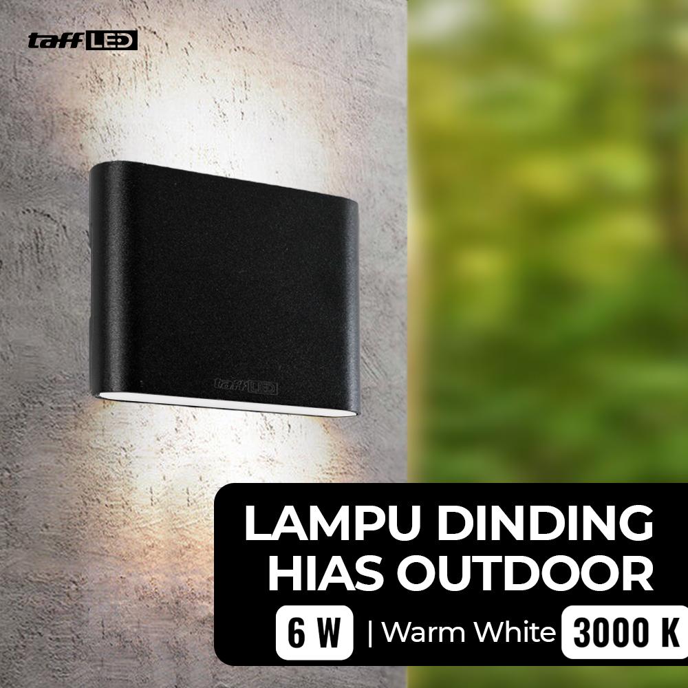 TaffLED Lampu Dinding Hias Outdoor Minimalis Waterproof Warm White NR-10