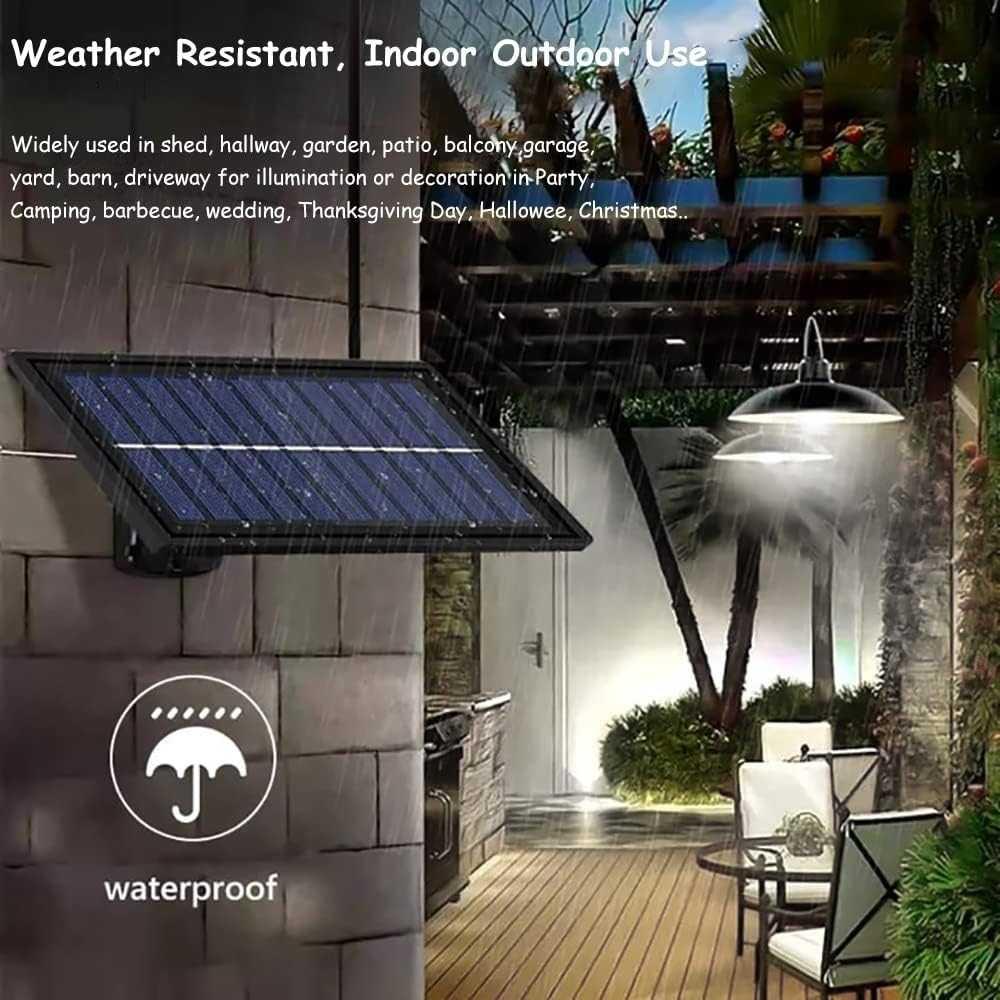 TaffLED Lampu Gantung Hias Solar Power 2 Lamp Hemat Listrik dan Tahan Air, Cocok untuk Taman dan Teras