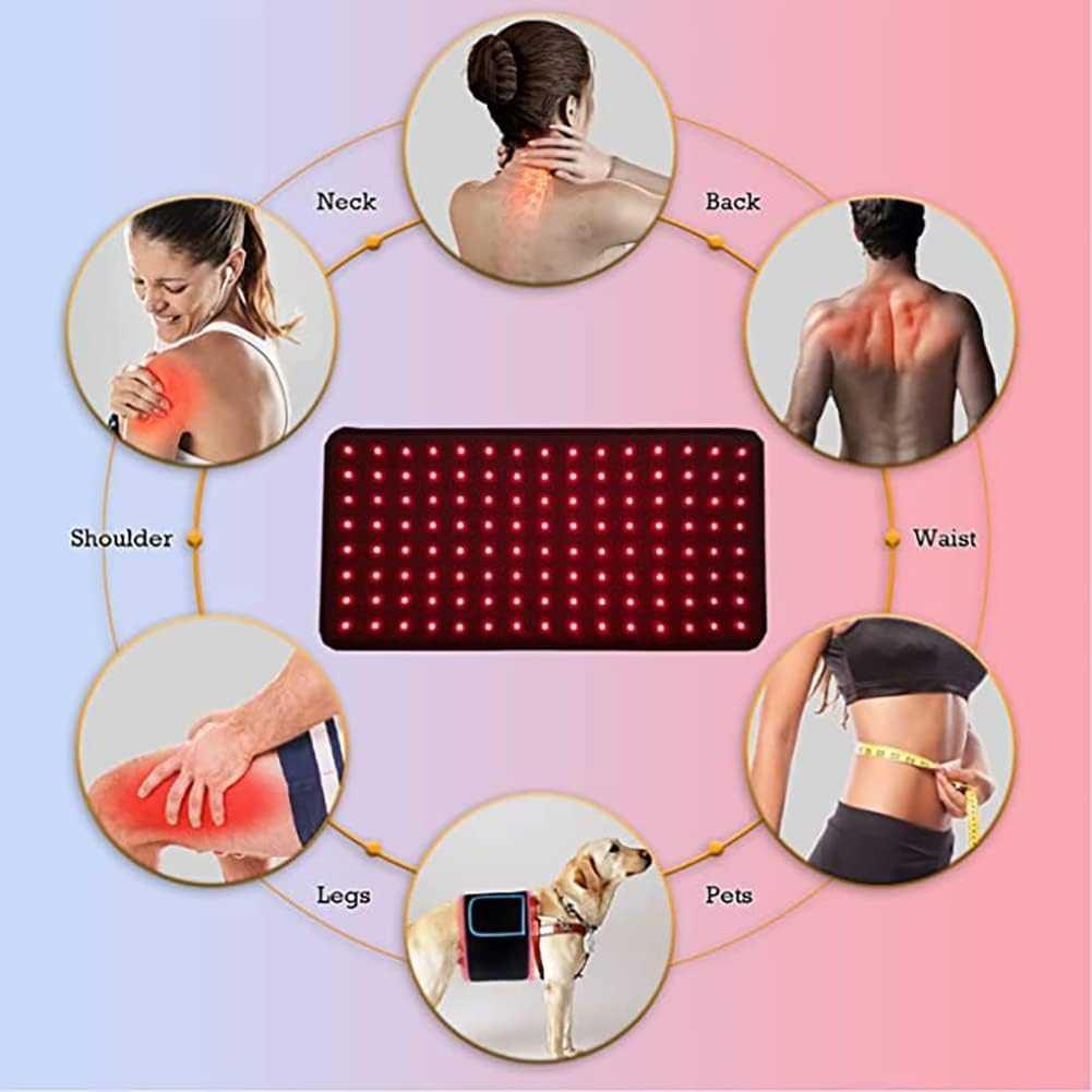 Januel Alat Terapi Infrared Red Light Therapy Belt for Body Pain - Meredakan Nyeri dan Ketegangan, Desain Portable