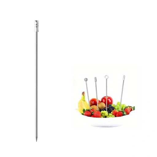 Image of JUWI Tusukan Buah Cocktail Pick Garnish Decoration Stainless Steel 304 - Percantik Tampilan dengan Tusukan Buah Berkualitas