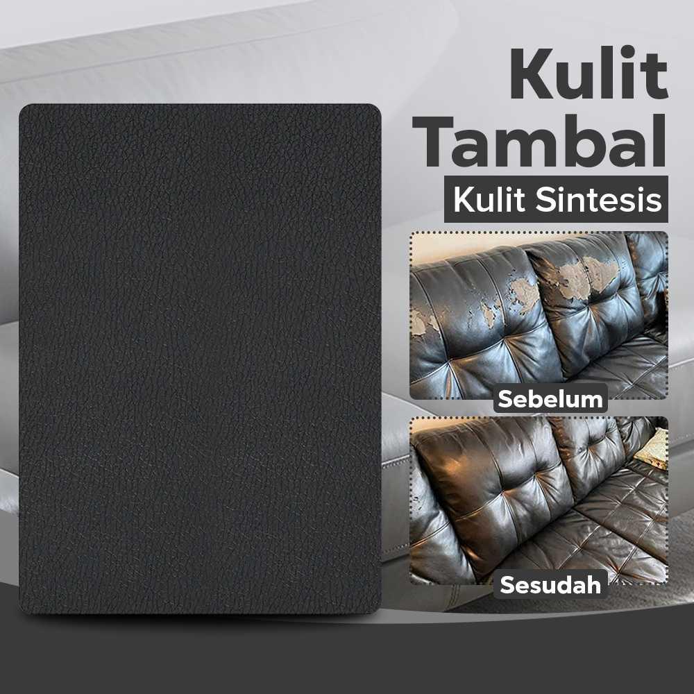 QJH Stiker Tambal Sofa Kulit Sintetis Solusi Praktis Memperbaiki Robekan, Tampilan Mewah, Waterproof