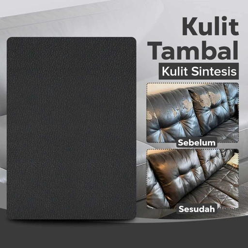 QJH Stiker Tambal Sofa Kulit Sintetis Solusi Praktis Memperbaiki Robekan, Tampilan Mewah, Waterproof