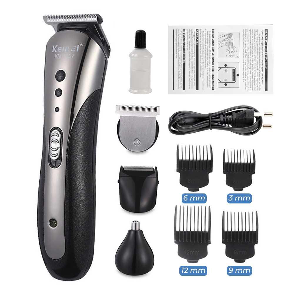 Kemei Alat Cukur Rambut Elektrik Hair Trimmer Rechargeable - Efisien dan Mudah, Penampilan Rapi - KM-1407