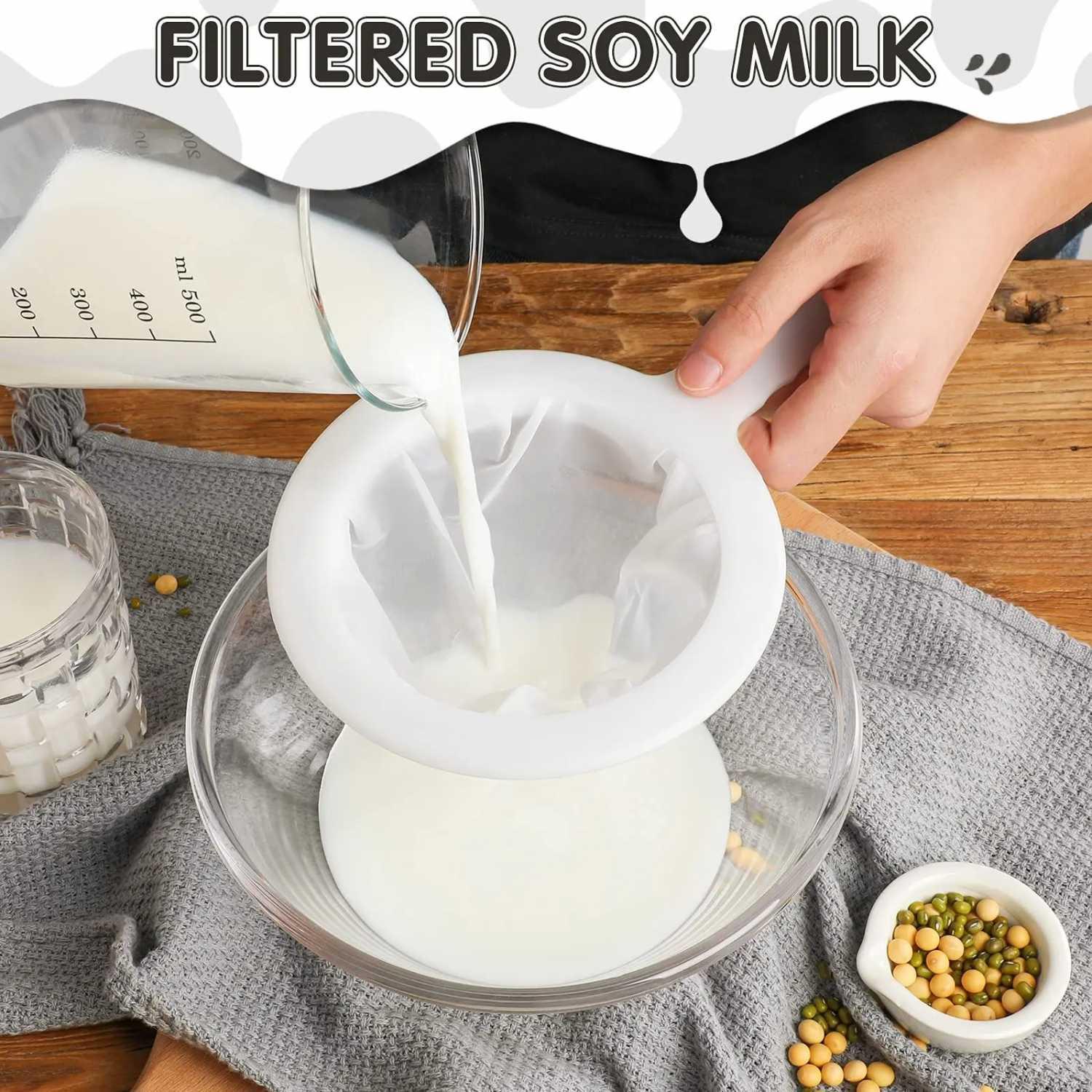 TaffHOME Alat Saringan Makanan Minuman Nylon Mesh Ampas Bebas, Bahan Berkualitas