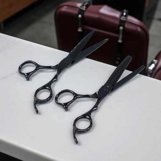KNIFEZER Set Gunting Rambut Salon 8in1 Potong Rambut dengan Presisi, Stylish dan Praktis
