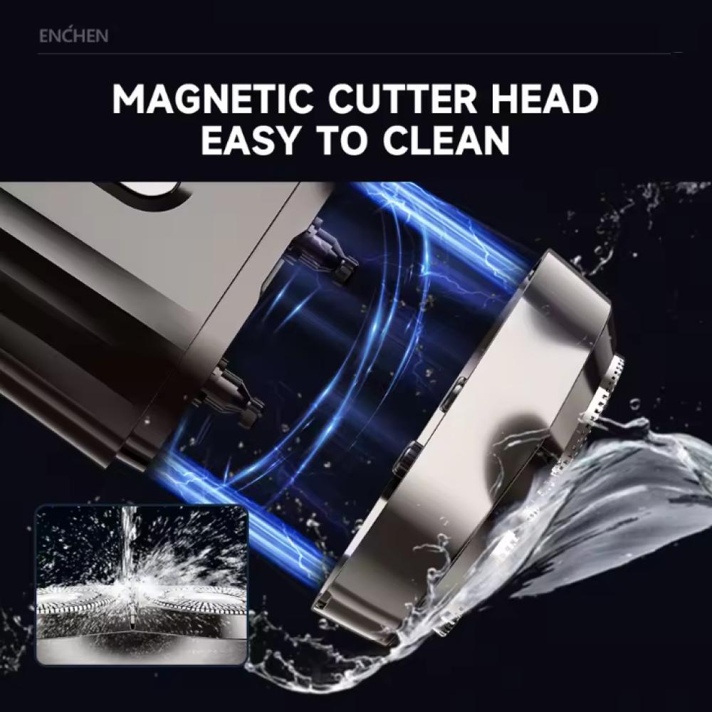 ENCHEN Alat Cukur Elektrik 2D Electric Shaver Cukur Tanpa Lecet, Hemat Waktu, Proteksi Tahan Air