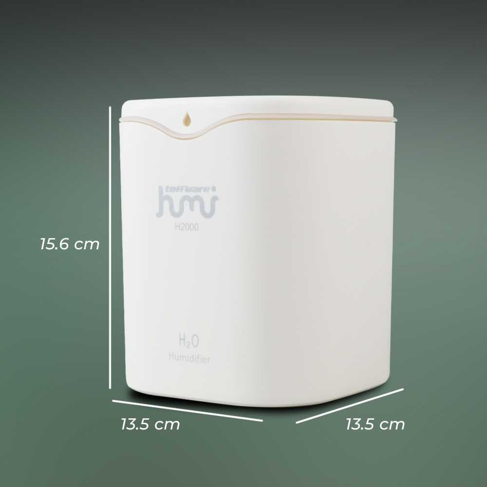 Taffware HUMI Air Humidifier Ultrasonic Aroma Diffuser Menjaga Kelembapan Ruangan, Tanpa Suara Berisik, Desain Modern