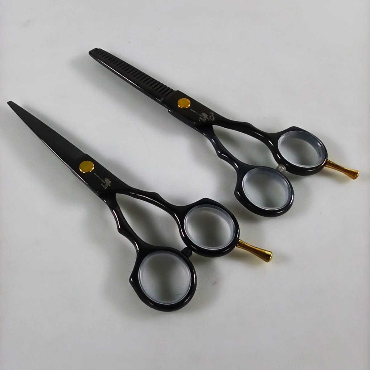 KNIFEZER Set Gunting Rambut 6in1 Teflon Coating - Potong Rambut Lebih Nyaman dan Presisi, Stylish