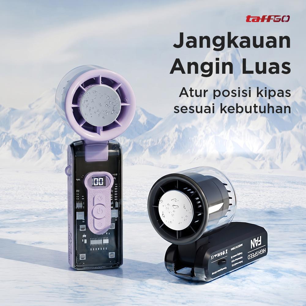 TaffGO Kipas Angin Portable Turbo Mini Cooling Fan Kesejukan Praktis di Mana Saja, Kapan Saja