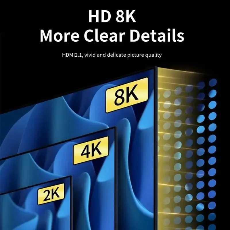 Nepy Konektor HDMI 8K Male to Female - Koneksi Tajam, Gambar Realistis, Aluminium