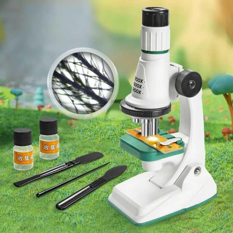 MICROKID Mikroskop Monokuler Edukasi Anak 1200x - Pengamatan Biologi Nyata, Interaktif, Ergonomis