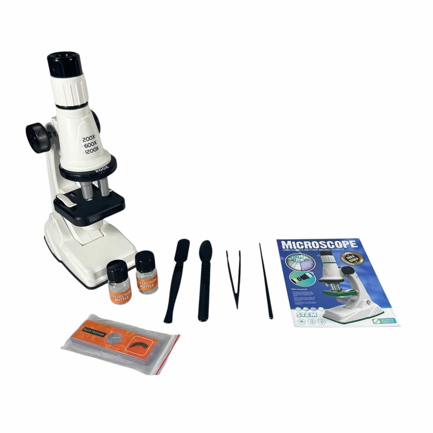 MICROKID Mikroskop Monokuler Edukasi Anak 1200x - Pengamatan Biologi Nyata, Interaktif, Ergonomis