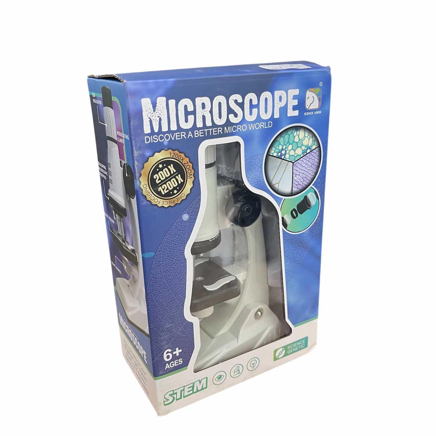 MICROKID Mikroskop Monokuler Edukasi Anak 1200x - Pengamatan Biologi Nyata, Interaktif, Ergonomis