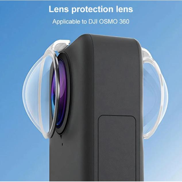 PULUZ Pelindung Lensa Polikarbonat for DJI OSMO 360 - Perlindungan Maksimal, Kejernihan Optik, Kompatibel