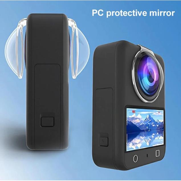 PULUZ Pelindung Lensa Polikarbonat for DJI OSMO 360 - Perlindungan Maksimal, Kejernihan Optik, Kompatibel