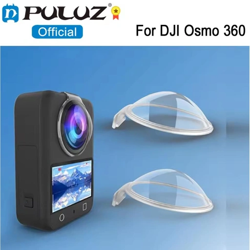 PULUZ Pelindung Lensa Polikarbonat for DJI OSMO 360 - Perlindungan Maksimal, Kejernihan Optik, Kompatibel
