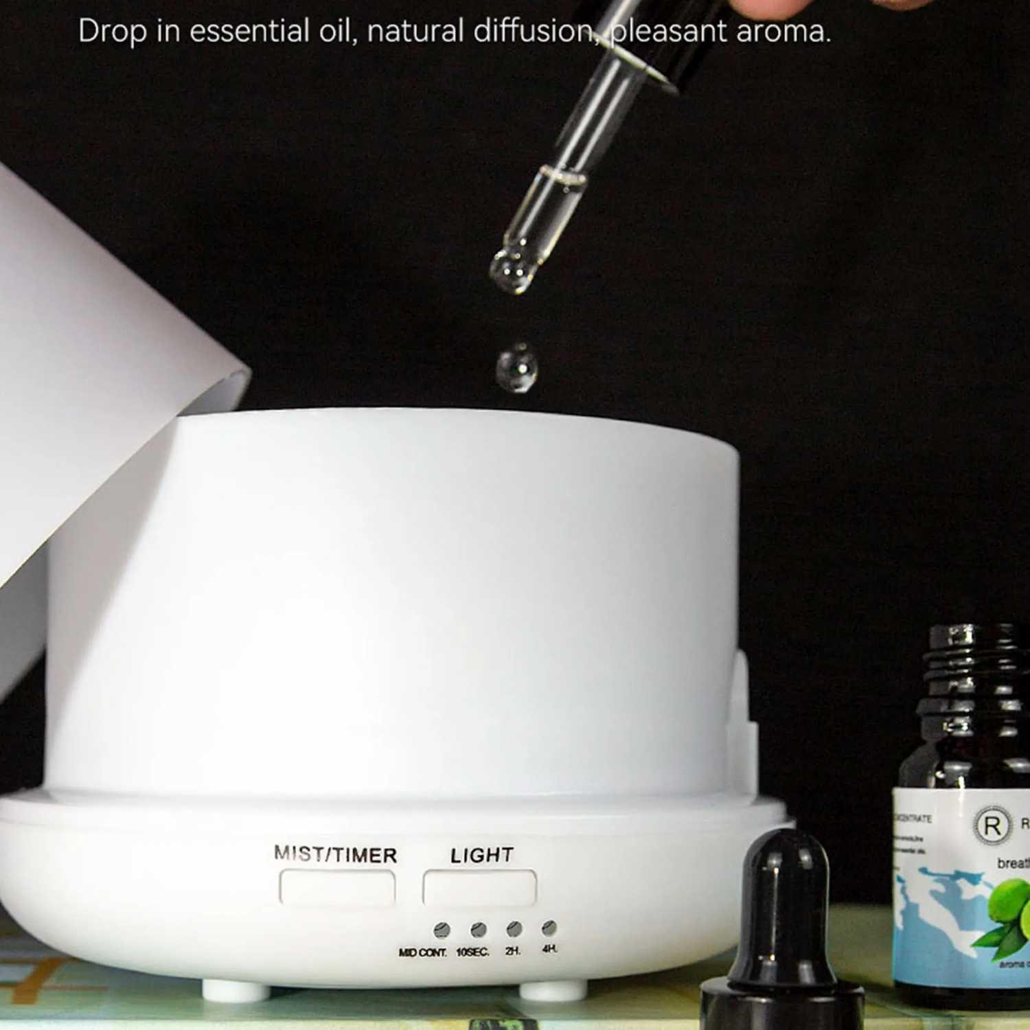 Taffware HUMI Air Humidifier Mini Ultrasonic Aroma Diffuser Jaga Kelembapan dan Nikmati Aromaterapi, Desain Modern