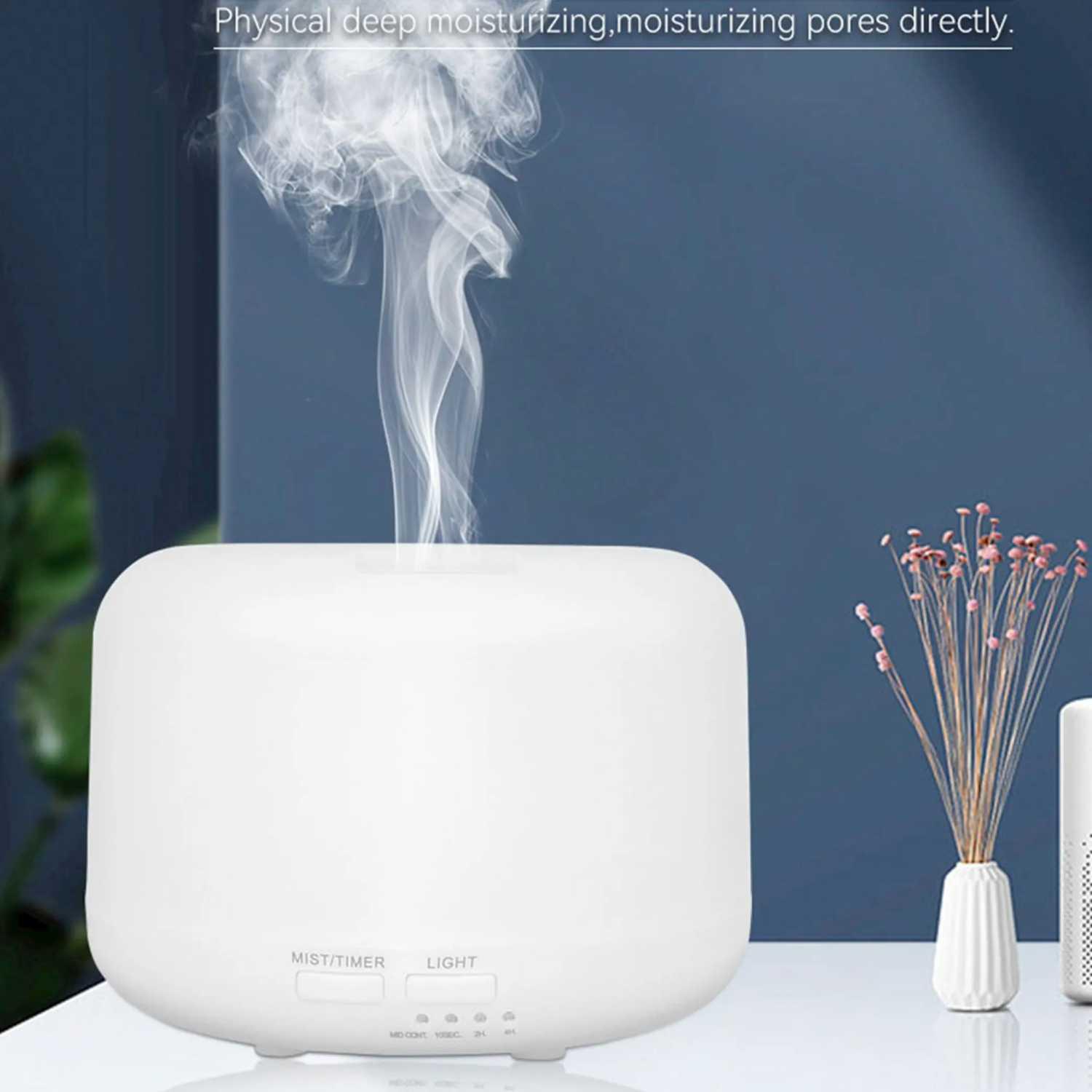 Taffware HUMI Air Humidifier Mini Ultrasonic Aroma Diffuser Jaga Kelembapan dan Nikmati Aromaterapi, Desain Modern