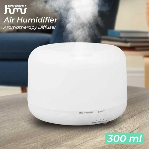 Taffware HUMI Air Humidifier Mini Ultrasonic Aroma Diffuser Jaga Kelembapan dan Nikmati Aromaterapi, Desain Modern
