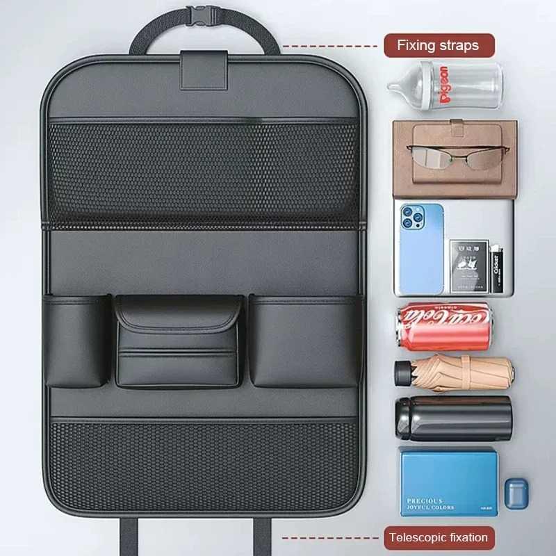 RIRAKU Kantong Organizer Mobil Desk Car Storage Bag - Penyimpanan Barang Rapi dan Meja Serbaguna, Elegan