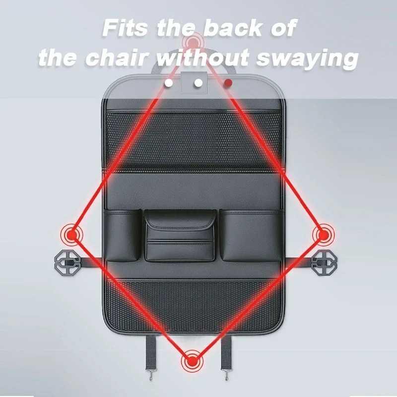 RIRAKU Kantong Organizer Mobil Desk Car Storage Bag - Penyimpanan Barang Rapi dan Meja Serbaguna, Elegan